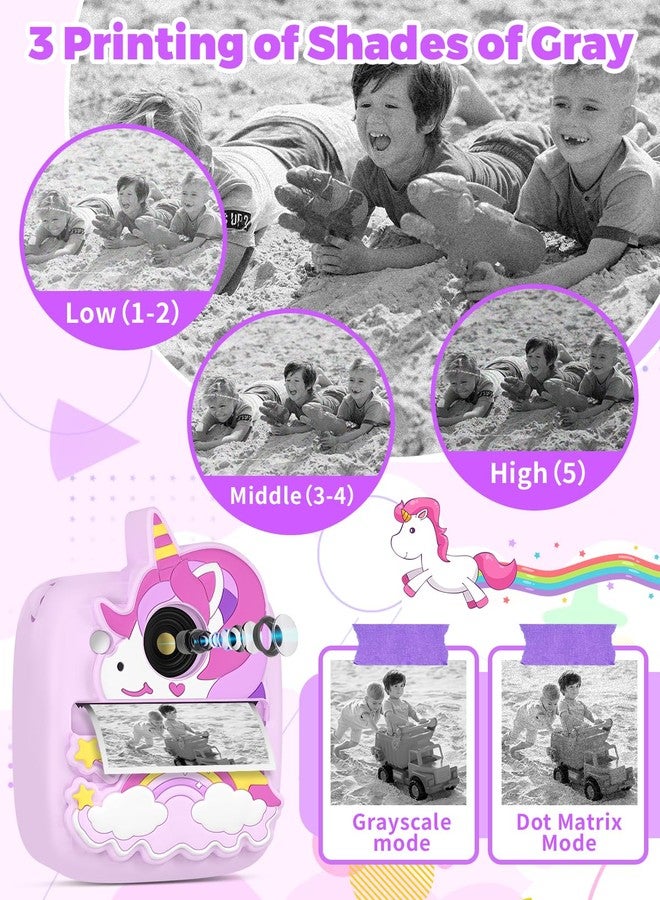 YINGOOT Kids Camera Instant Print, Christmas Birthday Gifts for Gils Age 3-8, 48MP &1080P Children Camera with Silicone Cover, Portable Toy Instant Camera for Kids 3 4 5 6 7 8 9 10 Year Old Girls - Image 5